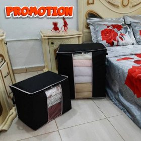 عبوة من 2 حقيبة تخزين ذات سعة كبيرة لللحاف والملابس