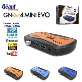  Géant Démodulateur GN-M4 Mini Evo (12 Mois IPTV, 18 Mois Serveur )